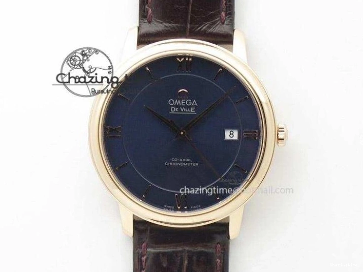 0317 Supportive De Ville Date SS VSF 1:1 Best Edition Blue Dial on SS Bracelet A 7700